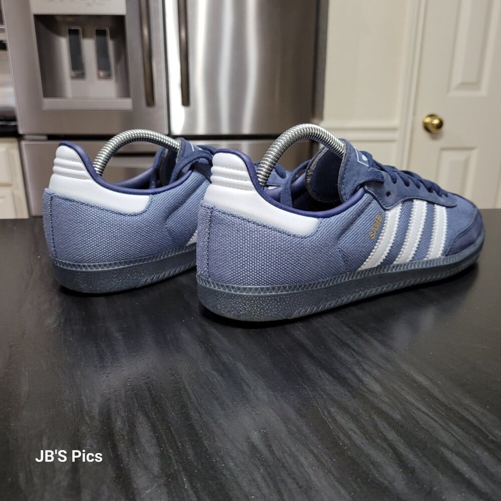 Adidas Samba Originals Men's OG Preloved Ink Halo Blue Indigo ID1454 - Picture 13 of 14